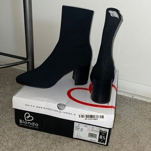 Blondo Sassy block heel sock boots